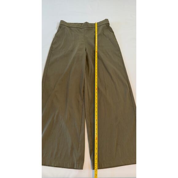 Max Studio Wide Leg Pull On Pants Womens XL Green Career Office Boho Chic - Picture 4 of 16
